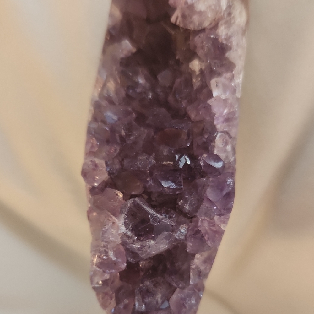 Purple Amethyst Crystal Decor Small But Beautiful. Comes on attached wire stand.